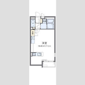 ワンルーム 間取り図