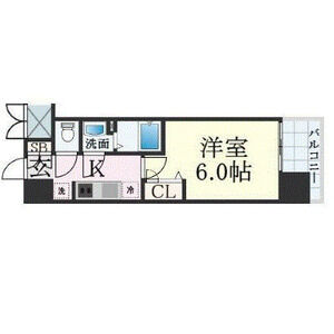 1K 間取り図