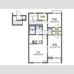 2LDK 間取り図