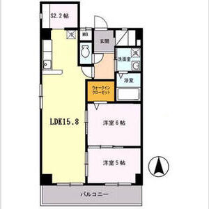 2LDK 間取り図