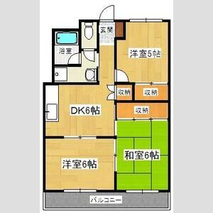 3DK 間取り図