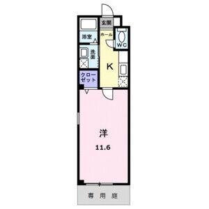 1K 間取り図