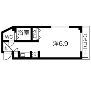 ワンルーム 間取り図