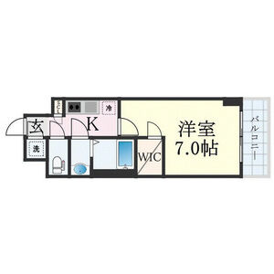 1K 間取り図