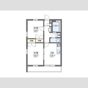 2DK 間取り図
