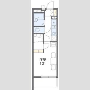 1K 間取り図