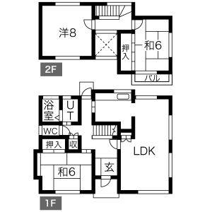 3LDK 間取り図