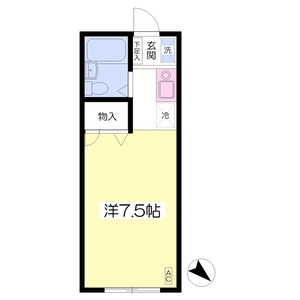ワンルーム 間取り図