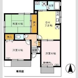 3DK 間取り図
