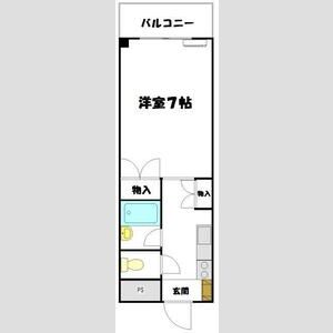 ワンルーム 間取り図