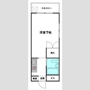 ワンルーム 間取り図