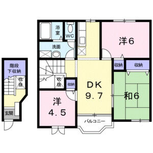 3DK 間取り図