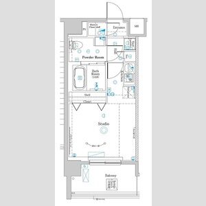 ワンルーム 間取り図