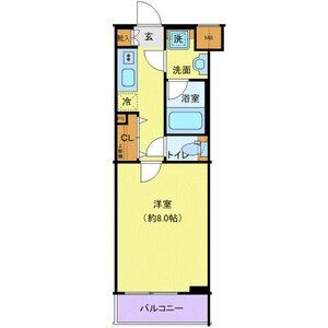 1K 間取り図