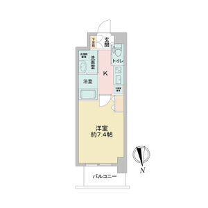 1K 間取り図