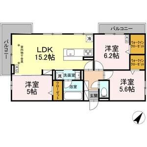 3LDK 間取り図