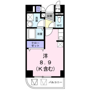 ワンルーム 間取り図