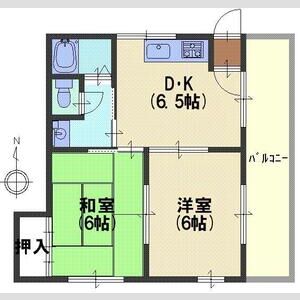 2DK 間取り図