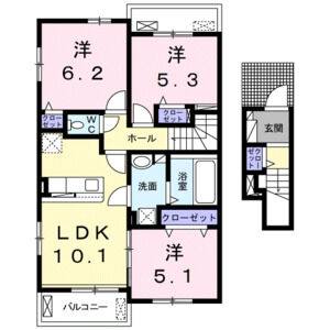 3LDK 間取り図