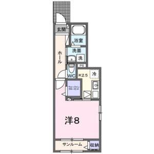 1K 間取り図