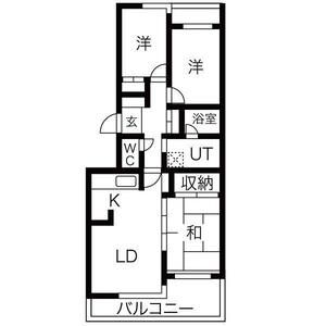 3LDK 間取り図