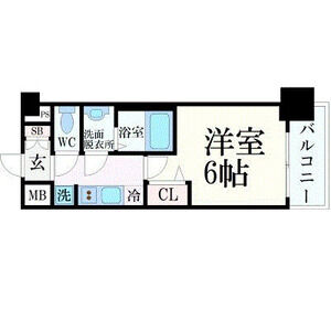 1K 間取り図