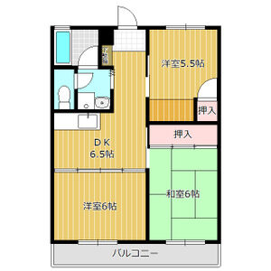 3DK 間取り図