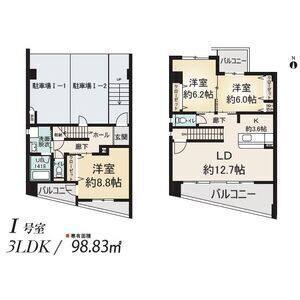 3LDK 間取り図