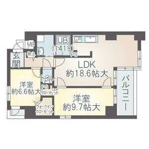 2LDK 間取り図