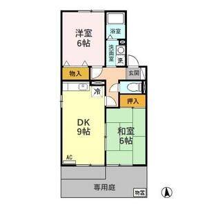 2DK 間取り図