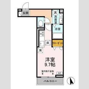 ワンルーム 間取り図