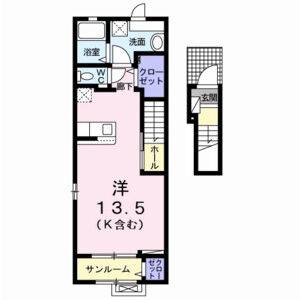 ワンルーム 間取り図