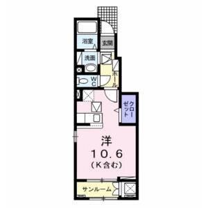 ワンルーム 間取り図
