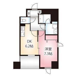 1DK 間取り図