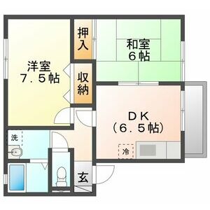 2DK 間取り図