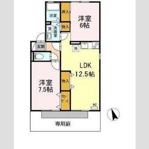 2LDK 間取り図