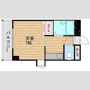 1K 間取り図