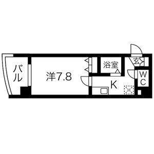 1K 間取り図