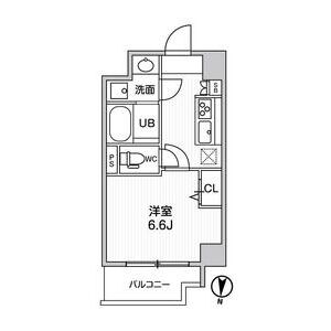 1K 間取り図