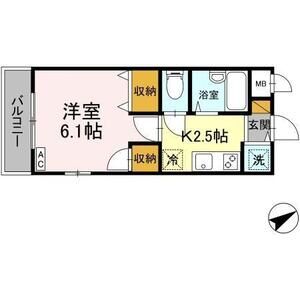1K 間取り図