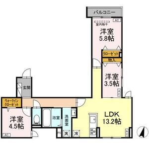3LDK 間取り図