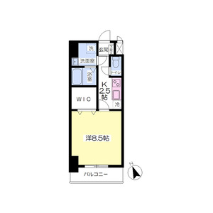 1K 間取り図