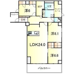 3LDK 間取り図