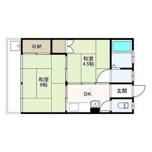 2DK 間取り図