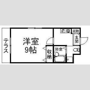 1K 間取り図