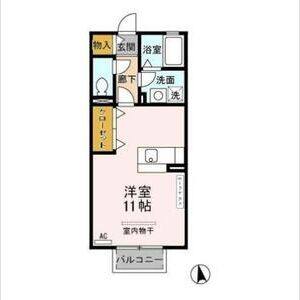 ワンルーム 間取り図