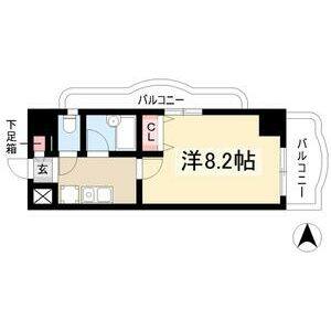 1K 間取り図