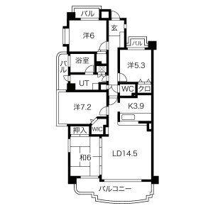 4LDK 間取り図