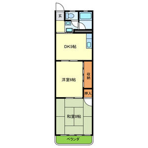 2DK 間取り図