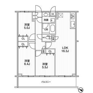 3LDK 間取り図